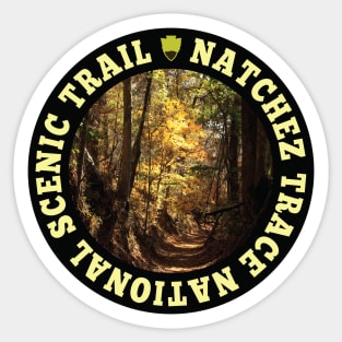 Natchez Trace National Scenic Trail circle Sticker